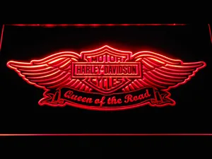 Harley Davidson Queen of the Road LED Neon Sign