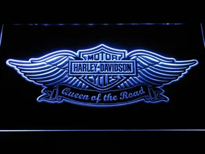 Harley Davidson Queen of the Road LED Neon Sign