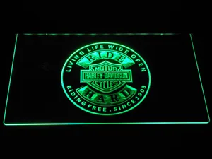 Harley Davidson Ride Hard LED Neon Sign