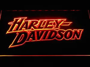Harley Davidson Stylized Wordmark LED Neon Sign