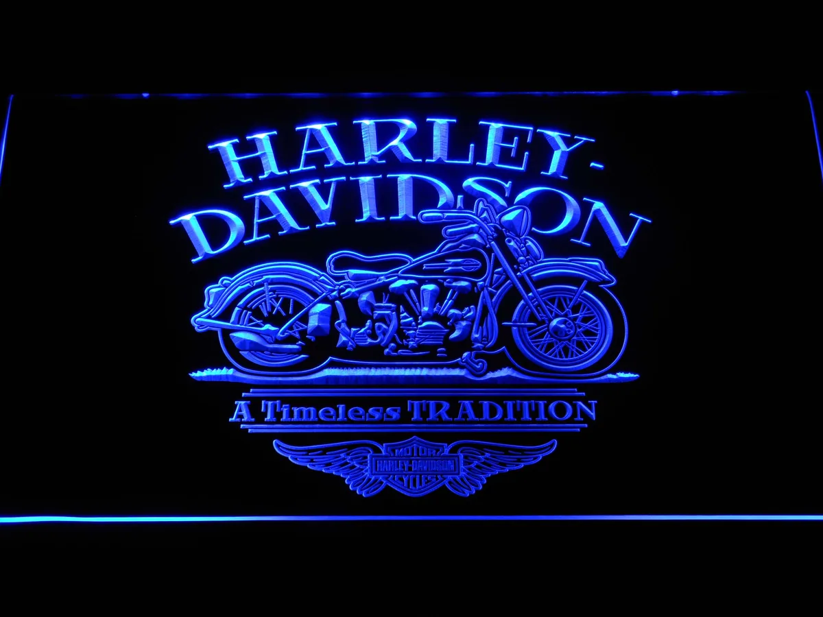 Harley Davidson Timeless Tradition LED Neon Sign