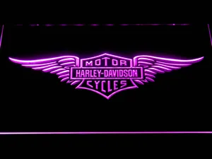 Harley Davidson Wings LED Neon Sign