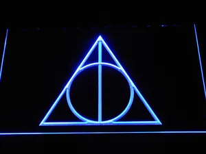 Harry Potter Deathly Hallows Logo LED Neon Sign