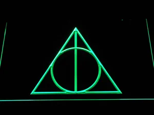 Harry Potter Deathly Hallows Logo LED Neon Sign