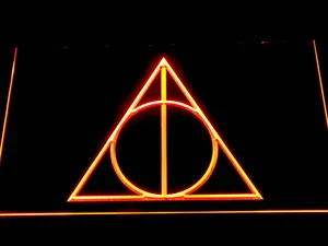 Harry Potter Deathly Hallows Logo LED Neon Sign