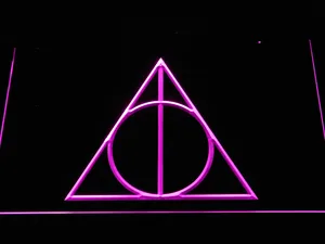 Harry Potter Deathly Hallows Logo LED Neon Sign