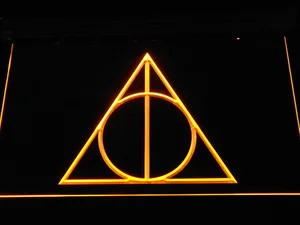 Harry Potter Deathly Hallows Logo LED Neon Sign
