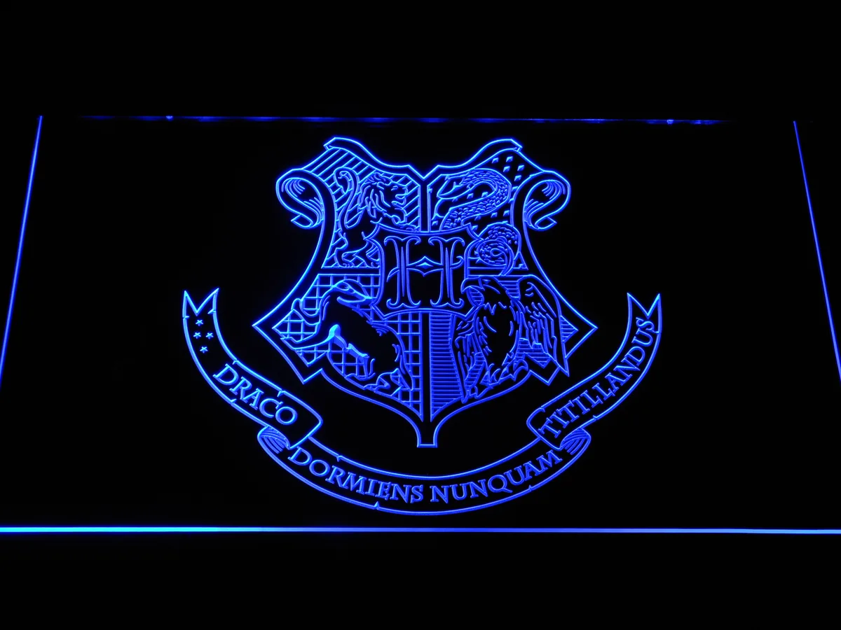 Harry Potter  Hogwarts Crest LED Neon Sign