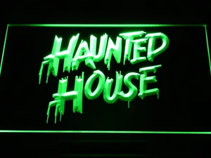 Haunted House LED Neon Sign