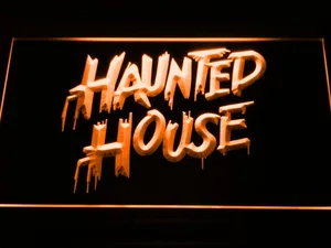Haunted House LED Neon Sign
