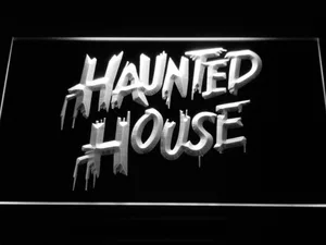 Haunted House LED Neon Sign