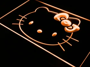 Hello Kitty Head LED Neon Sign