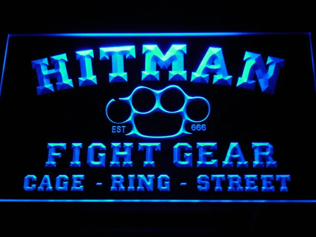 Hitman Fight Gear LED Neon Sign