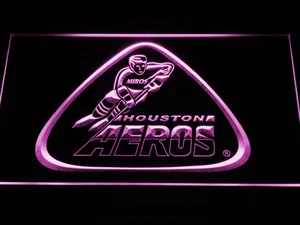 Houston Aeros LED Neon Sign - Legacy Edition