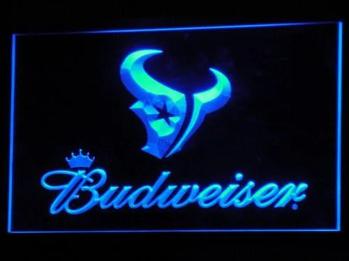 Houston Texans Budweiser LED Neon Sign