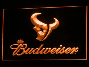 Houston Texans Budweiser LED Neon Sign