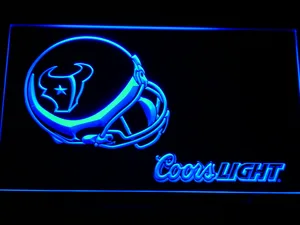 Houston Texans Coors Light Helmet LED Neon Sign