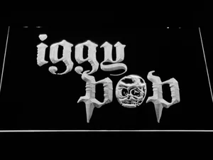 Iggy Pop Skull Ring LED Neon Sign