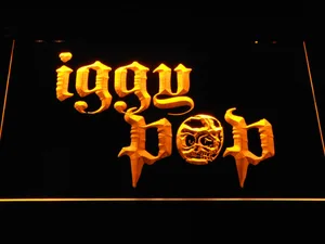 Iggy Pop Skull Ring LED Neon Sign