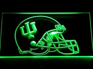 Indiana Hoosiers Helmet LED Neon Sign