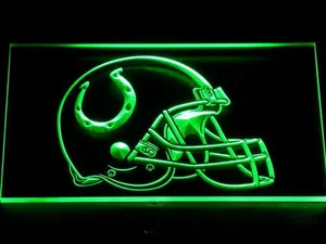 Indianapolis Colts Helmet LED Neon Sign