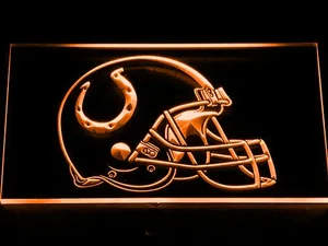 Indianapolis Colts Helmet LED Neon Sign