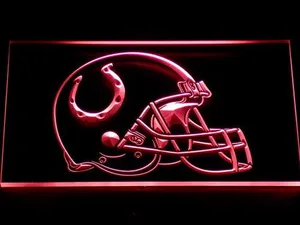 Indianapolis Colts Helmet LED Neon Sign