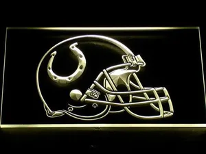 Indianapolis Colts Helmet LED Neon Sign
