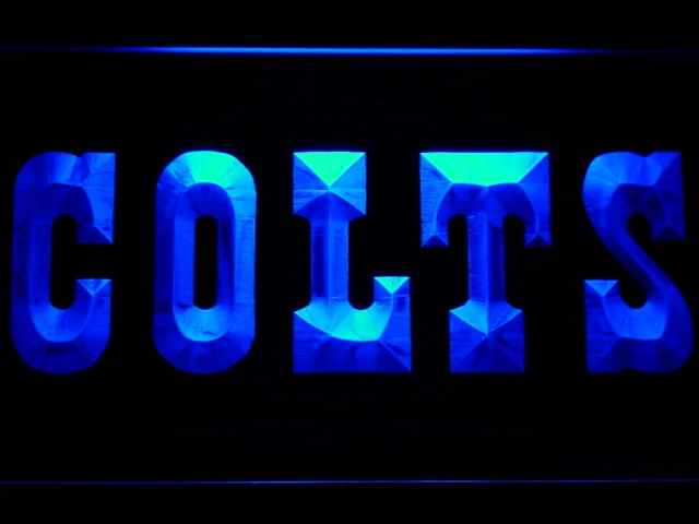 Indianapolis Colts Text LED Neon Sign