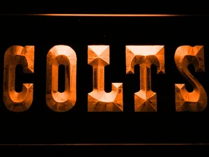 Indianapolis Colts Text LED Neon Sign
