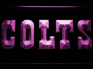 Indianapolis Colts Text LED Neon Sign