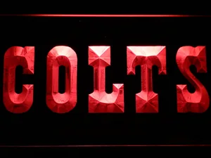 Indianapolis Colts Text LED Neon Sign