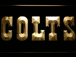Indianapolis Colts Text LED Neon Sign