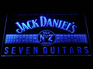Jack Daniel's Seven Guitars LED Neon Sign