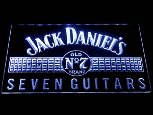 Jack Daniel's Seven Guitars LED Neon Sign