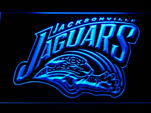 Jacksonville Jaguars 1995-1998 Logo LED Neon Sign - Legacy Edition