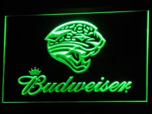 Jacksonville Jaguars Budweiser LED Neon Sign - Legacy Edition