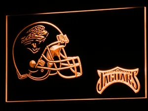 Jacksonville Jaguars Helmet LED Neon Sign - Legacy Edition