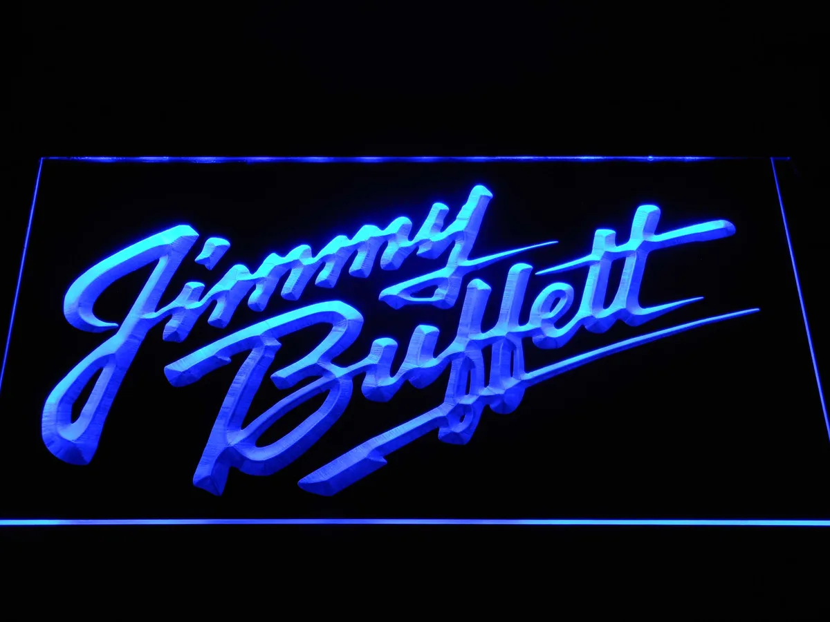 Jimmy Buffett's Script Logo LED Neon Sign