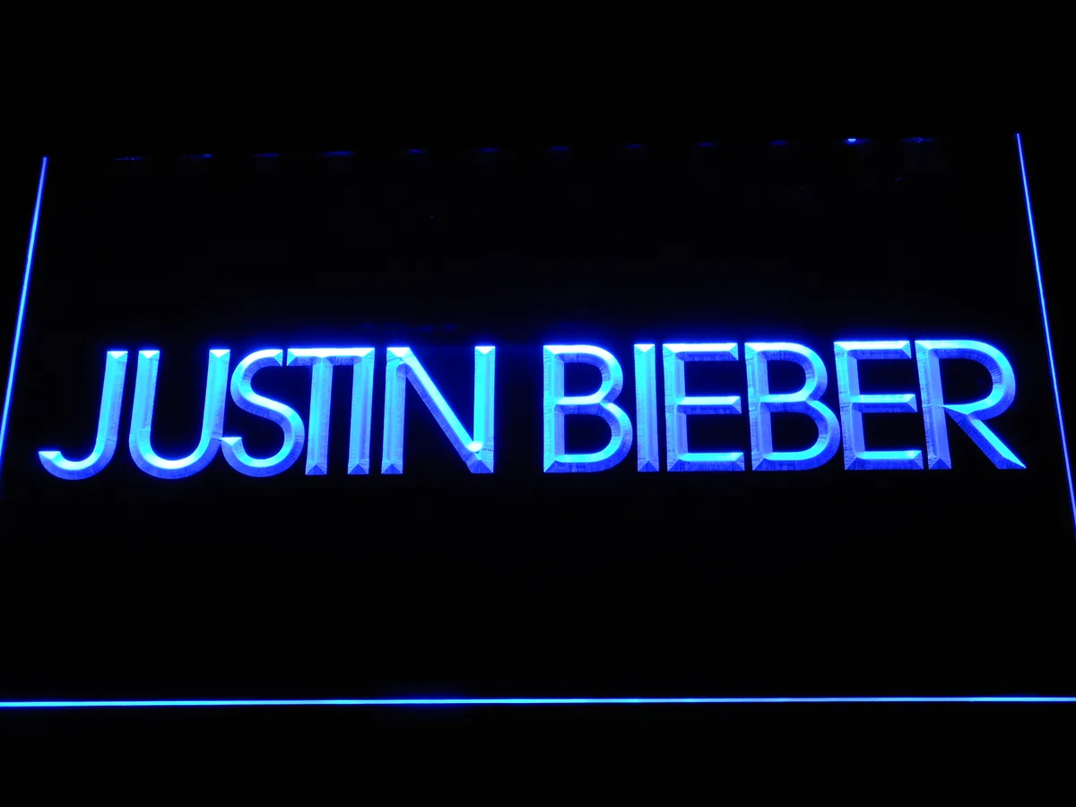 Justin Bieber LED Neon Sign