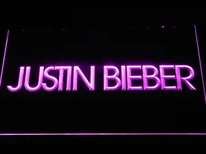 Justin Bieber LED Neon Sign