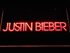Justin Bieber LED Neon Sign