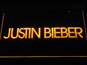 Justin Bieber LED Neon Sign