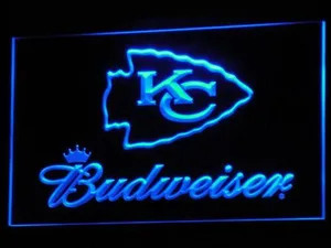 Kansas City Chiefs Budweiser LED Neon Sign