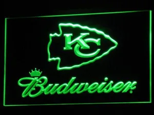 Kansas City Chiefs Budweiser LED Neon Sign