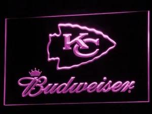 Kansas City Chiefs Budweiser LED Neon Sign