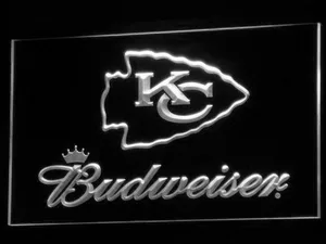 Kansas City Chiefs Budweiser LED Neon Sign