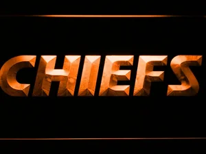 Kansas City Chiefs Text LED Neon Sign