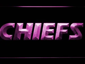 Kansas City Chiefs Text LED Neon Sign