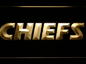 Kansas City Chiefs Text LED Neon Sign